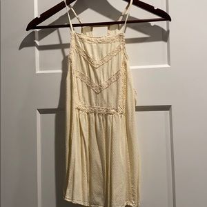 Cream boho style tank